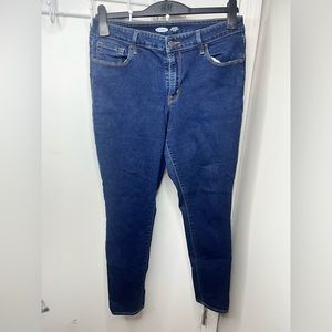Old Navy Mid-Rise Rockstar Dark Blue Jeans